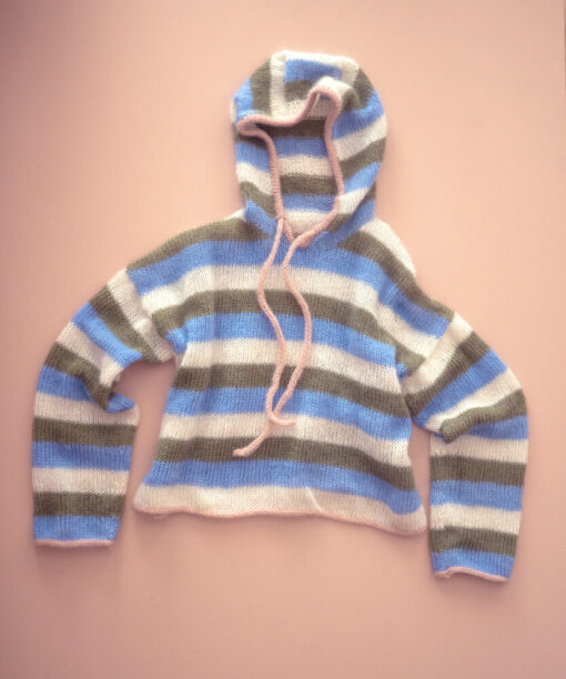 Mohair hettegenser med striper - Sv 2529 - Bilde 3
