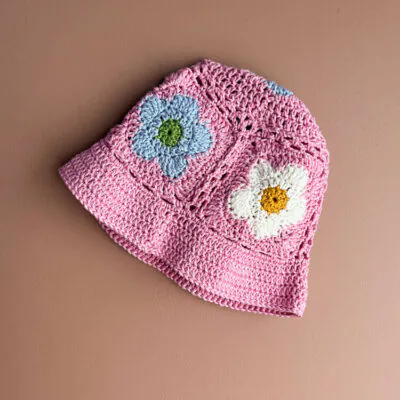 Flower sommerhatt og veske - Hb 2534